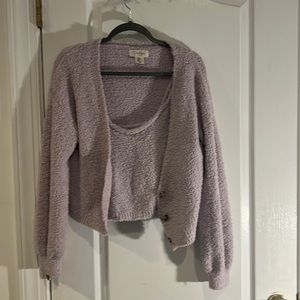 Jessica Simpson cardigan with matching top